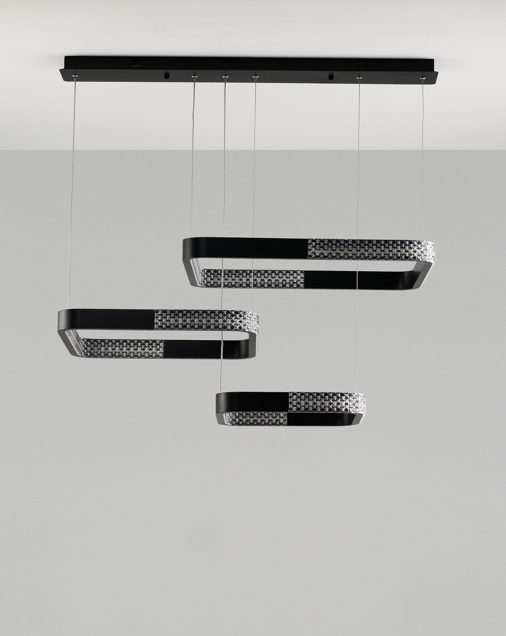Светодиодный подвесной светильник с пультом Moderli V2894-PL Novas LED 150W