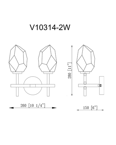 Бра Moderli V10314-2W Catris