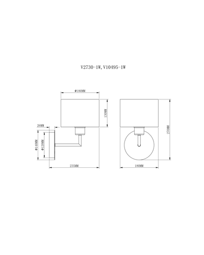 Бра Moderli V10495-1W Room