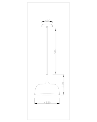 Подвесной светильник Moderli V1272-1P Augustina 1*E27*60W
