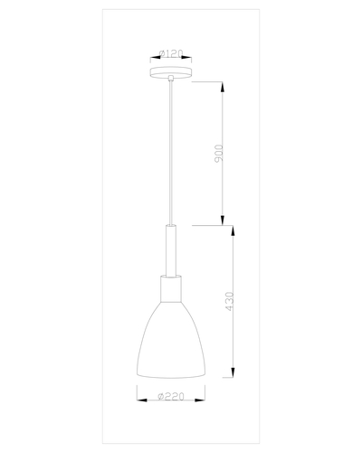 Подвесной светильник Moderli V1282-1P Toni 1*E27*60W