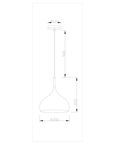 Подвесной светильник Moderli V1293-1P Eline 1*E27*60W